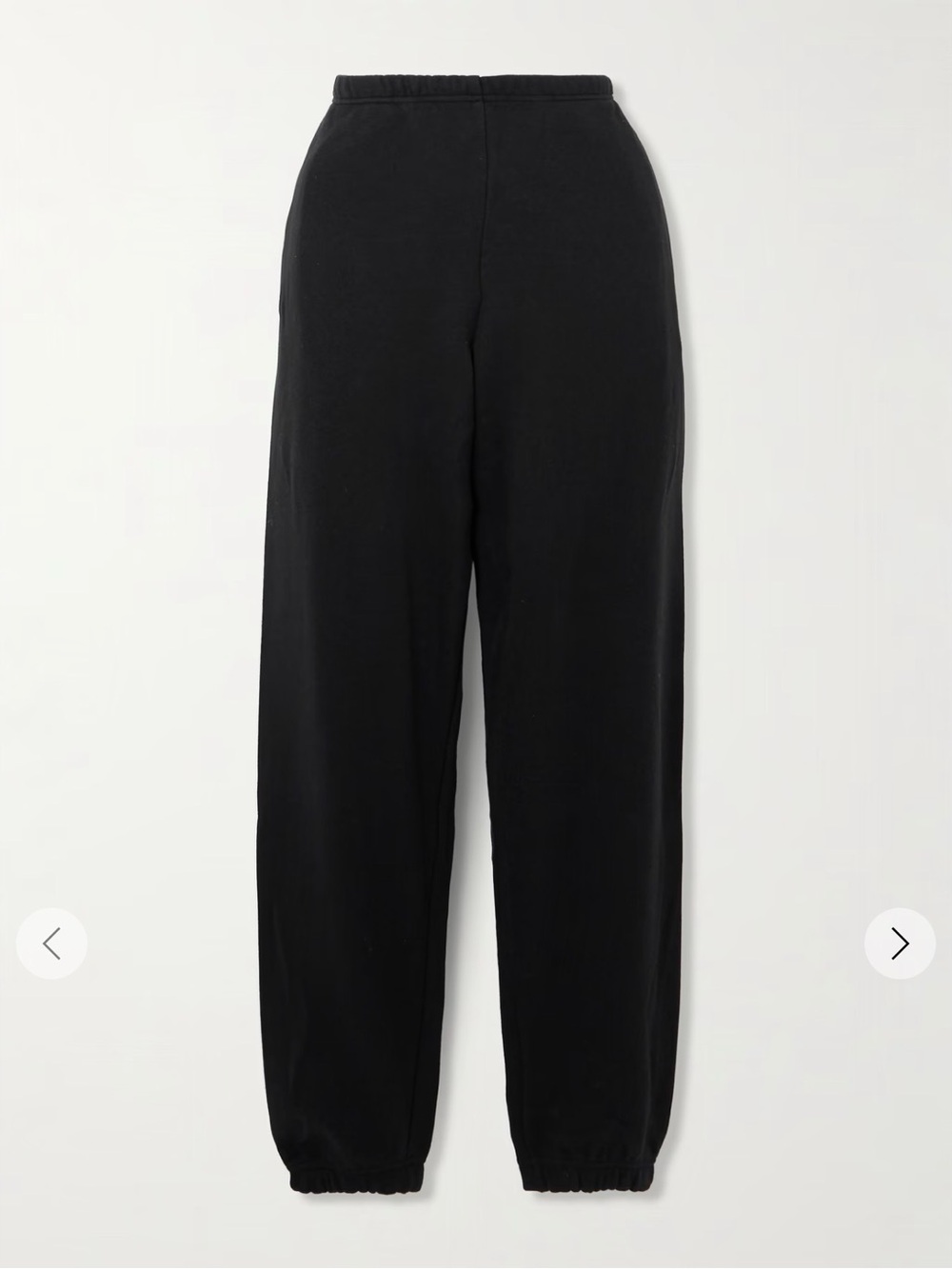 Skims - Cotton-blend fleece track pants - Onyx